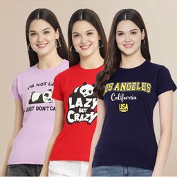 Metronaut Women Set of 3 Printed T-shirts-picture-10