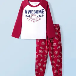 Honeyhap Boys Printed Night suit-image-93