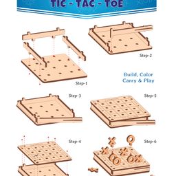 Funvention Set Of 24 DIY Pocket Travel Games Board Games - Multicolour image 4