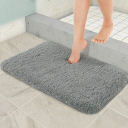 IVAZA Grey Microfibre 1400 GSM Bath Rugs-picture-19