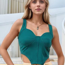 ZYNG Sweetheart Neck Crop Top-picture-28