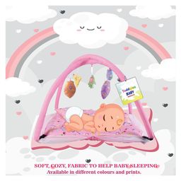 Toddylon New Born Baby Bedding Set Mattress with Mosquito Net & Sleeping Bag Combo - Pink image 5