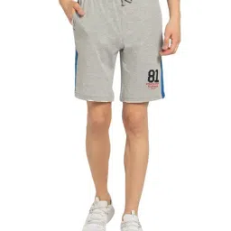 Van Heusen Light Grey Cotton Regular Fit Shorts-picture-26