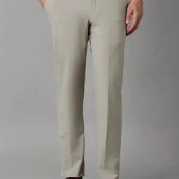 Louis Philippe Grey Slim Fit Trousers-image-44