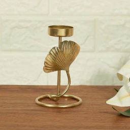 Living Scapes by Pantaloons Gold Iron T-Light Candle Holder-picture-36
