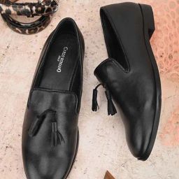 Carlo Romano Women's Black Casual Moccasins-image-82