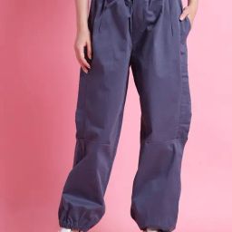 TAG 7 Blue Cotton Relaxed Fit Cargo-image-54