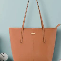 Fastrack MTO MTS Tan Solid Medium Tote Handbag-2