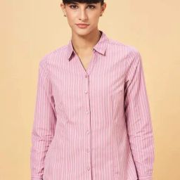 Annabelle by Pantaloons Dusty Pink Chequered Formal Shirt-picture-31