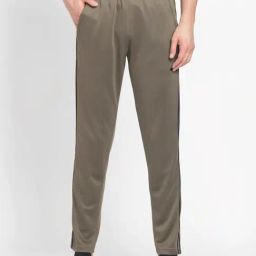 Adidas Green Regular Fit Striped Sports Trackpants-image-96