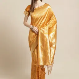 Readiprint Fashions Brown Woven Saree With Blouse-image-23
