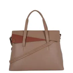 Baggit Parity Brown Solid Medium Handbag-image-32