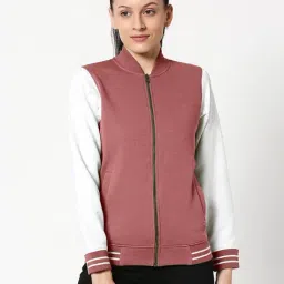 Bewakoof Pink & White Full Sleeves Jacket-picture-44
