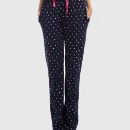 Nite Flite Blue Heart Print Track Pants-picture-21