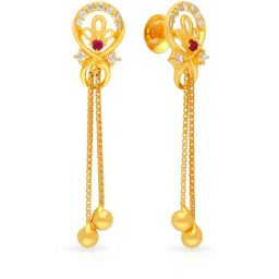 Malabar Gold and Diamonds 22k Yellow Gold Earrings for Women-image-88