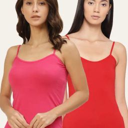 Lady Lyka Multicolor Camisole (Pack of 2)-image-86