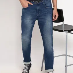 Lee Blue Slim Fit Lightly Washed Jeans-picture-18