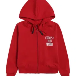 Dyca Kids Red Cotton Printed Hoodies-picture-41
