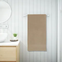 Spaces Colorfas Beige 448 GSM Cotton Bath Towel-36