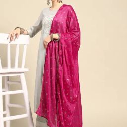 Saadgi Purple Embellished Dupatta-image-63