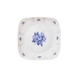 Corelle Gold Blooming Blue 26.7cm Square Round Dinner Plate Pack of 6-image-40