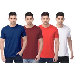 Color Capital Multicolored Regular Fit T-Shirt - Pack of 4-11