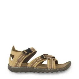 Woodland Men's Camel & Brown Floater Sandals-picture-15