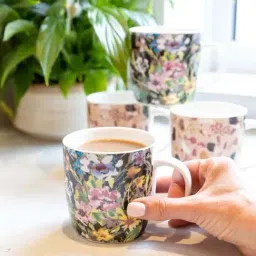 KitchenCraft Multicolor Ceramic Barrel Mug (0.425 L) - Set of 4-image-14