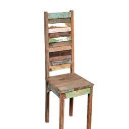 Artisans Rose Juni Distressed Multicolor Reclaimed wood Chair-image-41