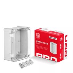 RS PRO Light Grey Polycarbonate Enclosure IP65 191.3 x 240 x 105.7mm, 2069105-33