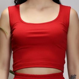 Sera Red Midi Co-Ord Set image 4