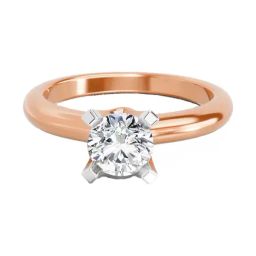 Sparkles Lab Grown Diamond 14k (585) Rose Gold Ring for Women-picture-21