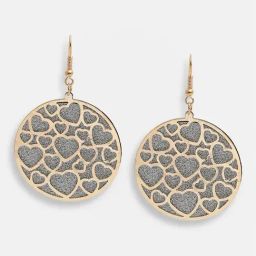 Sohi Gold Plated Party Designer Stone Drop Earrings-13