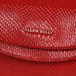 Allen Solly Red Textured Medium Sling Handbag image 4