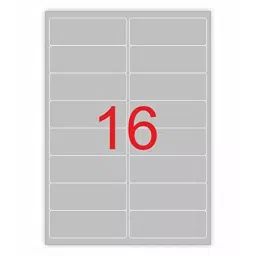 DAILY SO KI 16 A4 Silver Self Adhesive Sticker 40 Sheets & 640 Label for Laser & Inkjet Printers-15
