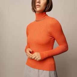 Only Orange Slim Fit Pullover-10