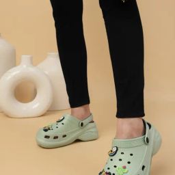 Truffle Collection Women's Green Back Strap Clogs-image-60