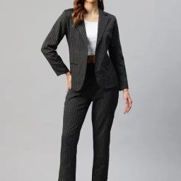 Cottinfab Black Stripes Two-Piece Formal Suit-image-18