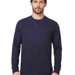 Spykar Slate Grey Slim Fit Self Design Crew T-Shirt-image-36
