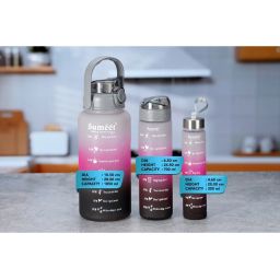 Sumeet Grey Plastic 3 Water Bottles 300ml, 700ml & 1850ml image 4