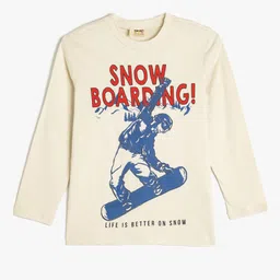 Koton Boys Graphic Printed Round Neck Cotton T-shirt-picture-21