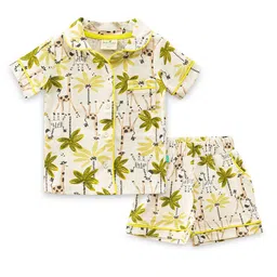 JusCubs Girls Printed T-shirt with Shorts-image-4