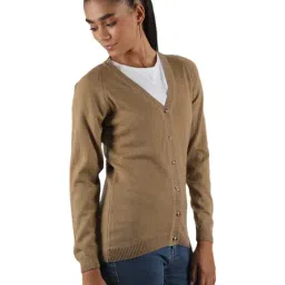Monte Carlo Tan Open Front Cardigan image 3