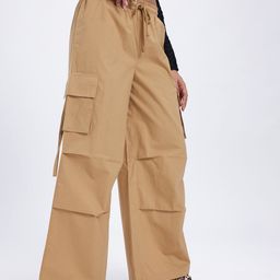 glitchez Women Utility Flow Pleated Cargos-image-41