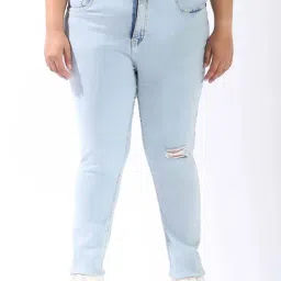 High Star Blue Skinny Distressed Jeans-picture-32