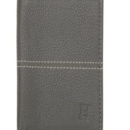 HIROSHI Grey Textured Leather Bi-Fold Wallet-24