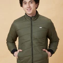 Being Human Green Regular Fit Quilted Jacket-38