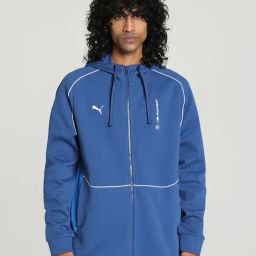 Puma BMW M Motorsport Blue Cotton Regular Fit Printed Sports Hoodies-image-35