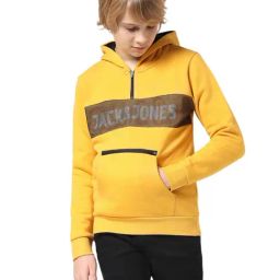 Jack & Jones Junior Yellow Printed Full Sleeves Sweatshirt-image-58