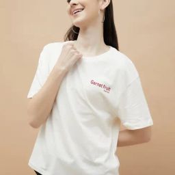 Fame Forever by Lifestyle Off White Solid T-Shirt-picture-25